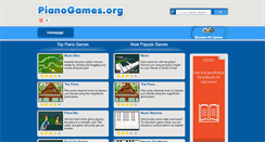 Desktop Screenshot of pianogames.org