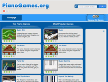 Tablet Screenshot of pianogames.org